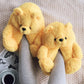 Dailyon Teddy Bear Plush Slippers