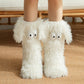 Dailyon Kawaii Puppy-Ear Winter Slipper Socks