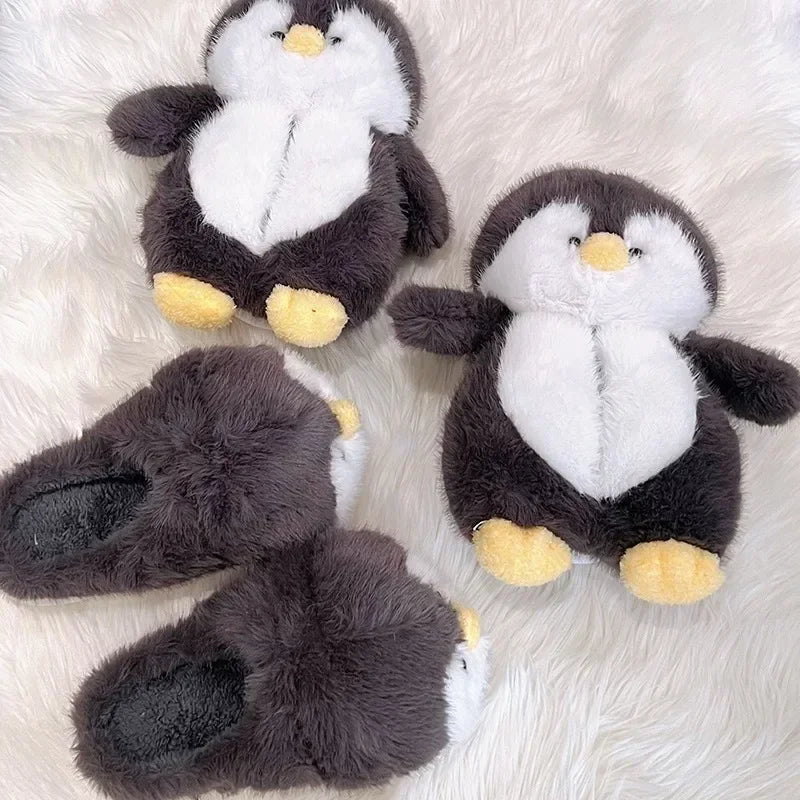 Dailyon Teddy-Bear Plush Slippers