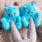 Dailyon Teddy Bear Plush Slippers